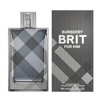 Burberry Brit For Him Cologne for Men Eau De Toilette Spray 3.3 Oz