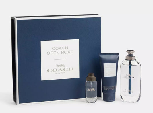 Coach Open Road Eau De Toilette 3 Piece Gift Set